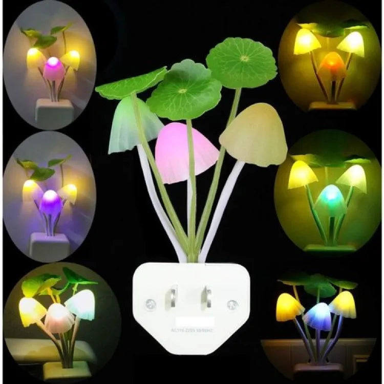 Mushroom LED Night Light – Soft Glow Sensor Lamp for Home (Random Color)