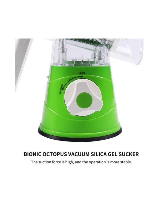 Manual Rotary Vegetable Drum Slicer & Cutter (Random Color)