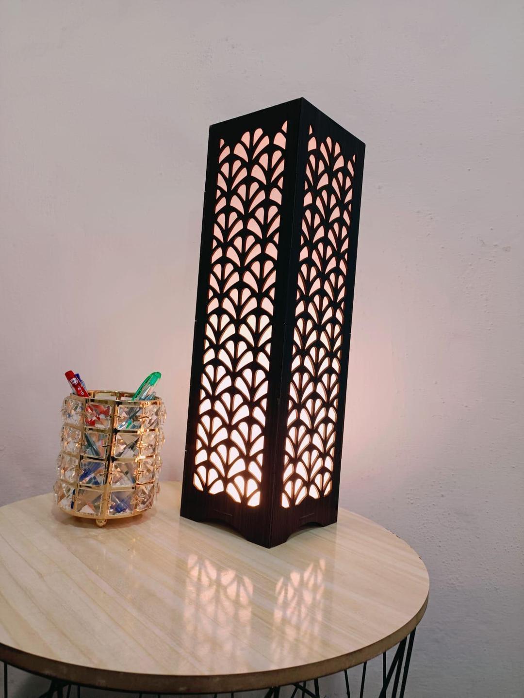 Modern Wooden Floor Lamp | Leaf Design LED Standing Lamp | Ornestya