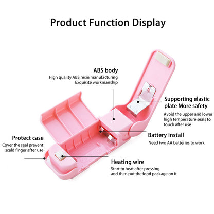 Portable Mini Heat Bag Sealer – Food Storage Bag Sealing Machine (Random Color)