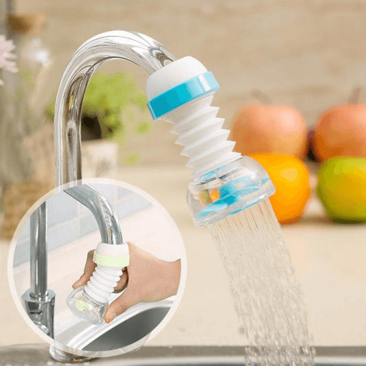 360° Kitchen Faucet Spray Head with Water-Saving Filter & Clip (Random Color)