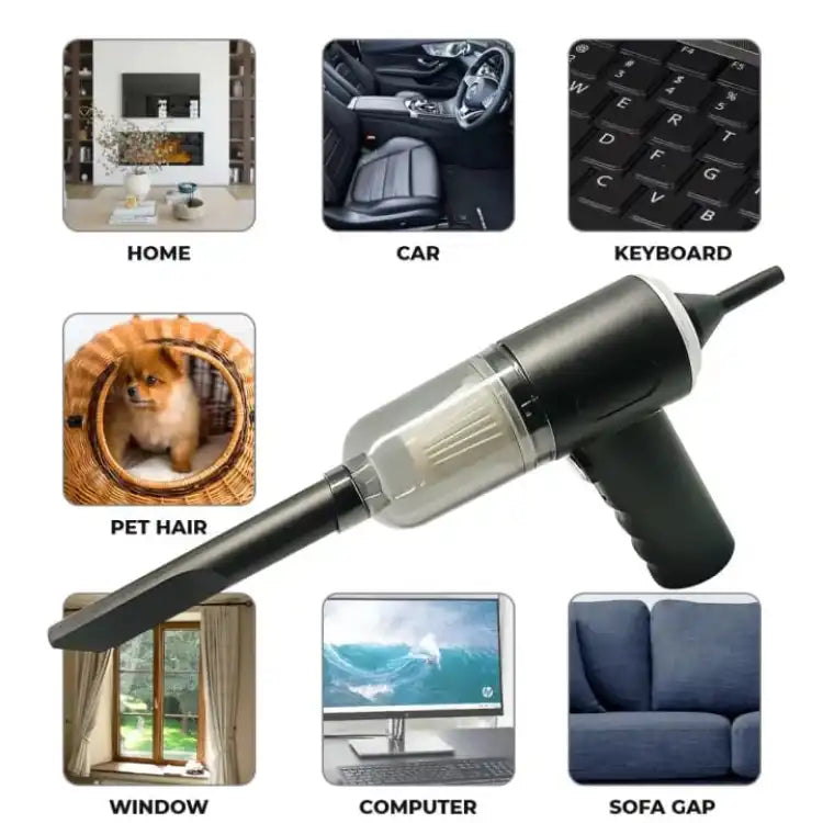 3-in-1 Portable Vacuum Cleaner – Handheld Cordless Vacuum for Car, Home & Office