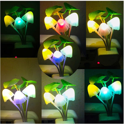 Mushroom LED Night Light – Soft Glow Sensor Lamp for Home (Random Color)