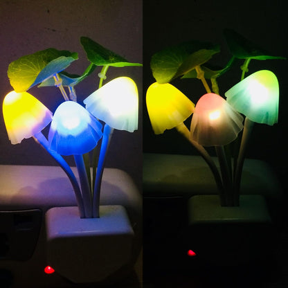 Mushroom LED Night Light – Soft Glow Sensor Lamp for Home (Random Color)