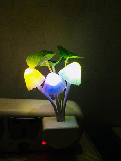 Mushroom LED Night Light – Soft Glow Sensor Lamp for Home (Random Color)