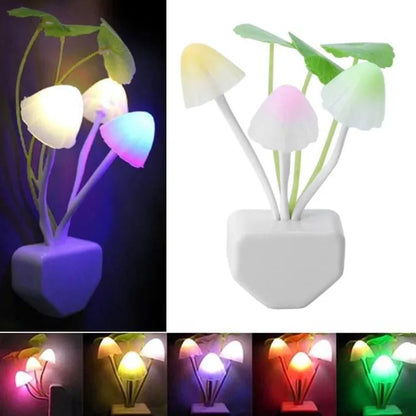 Mushroom LED Night Light – Soft Glow Sensor Lamp for Home (Random Color)