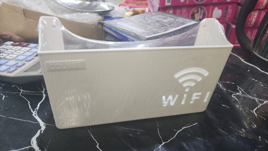 Wall-Mounted Router Storage Box – WiFi Router & Cable Organizer Shelf