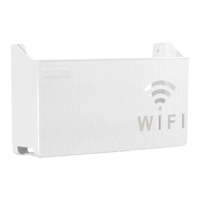 Wall-Mounted Router Storage Box – WiFi Router & Cable Organizer Shelf