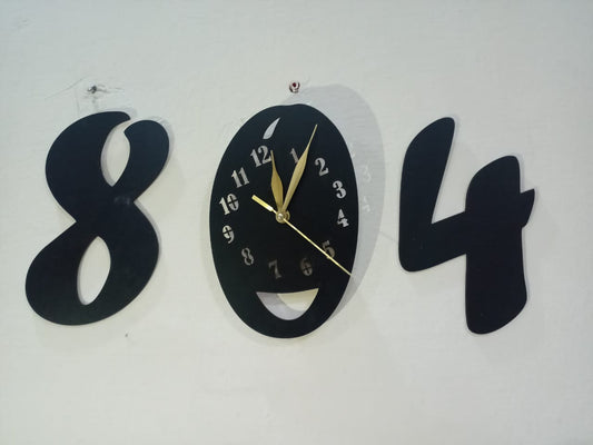 3D Wooden Wall Clock (804) | Modern Home Wall Decor | Ornestya