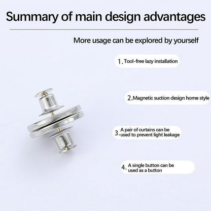 Magnetic Curtain Tiebacks (Pack of 4)