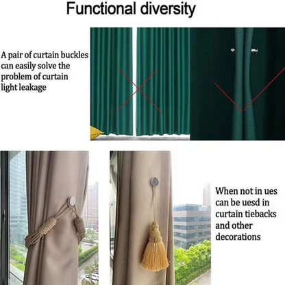 Magnetic Curtain Tiebacks (Pack of 4)