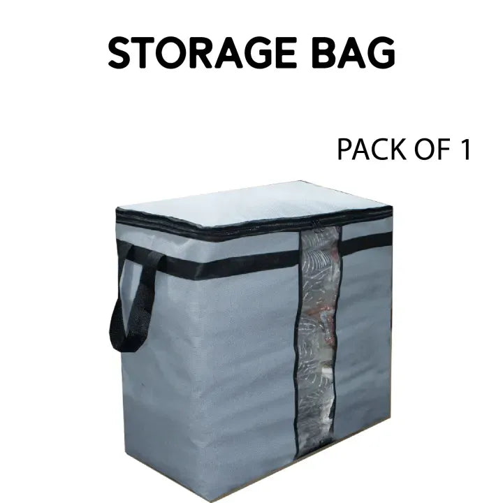 Foldable Blanket & Clothes Storage Organizer Bag (Random Color)