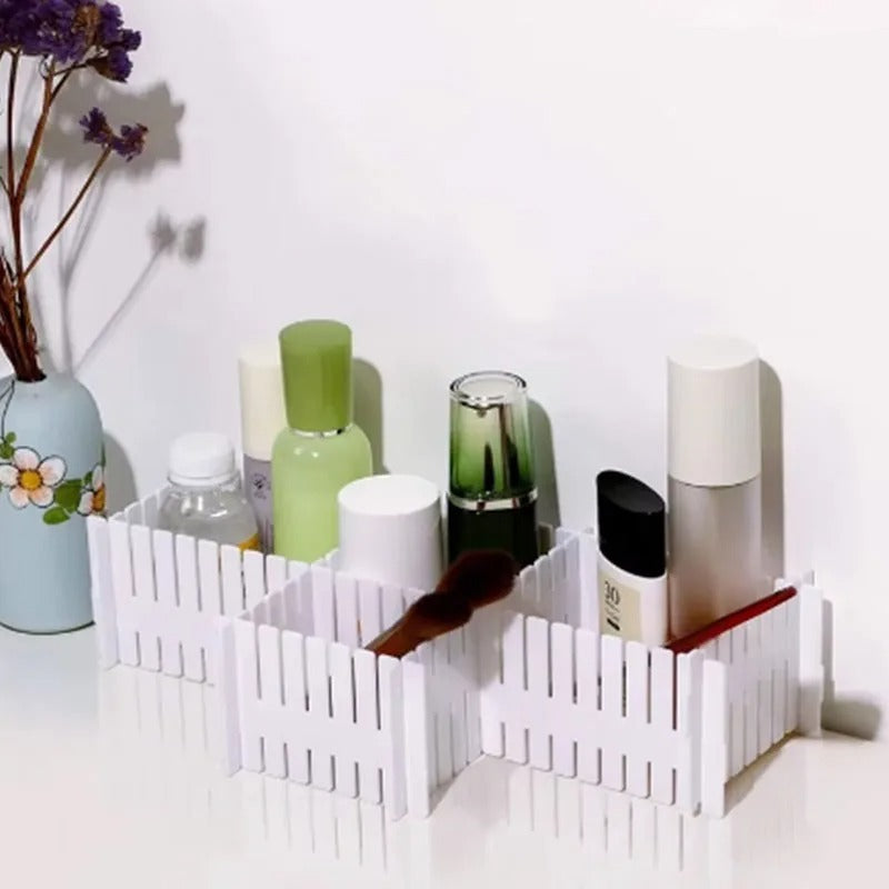 Pack of 4 Adjustable Drawer Dividers for Cabinets & Wardrobes (Random Color)