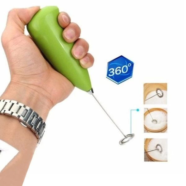 Mini Electric Milk Frother & Coffee Beater – Handheld Egg Whisk Mixer (Random Color)