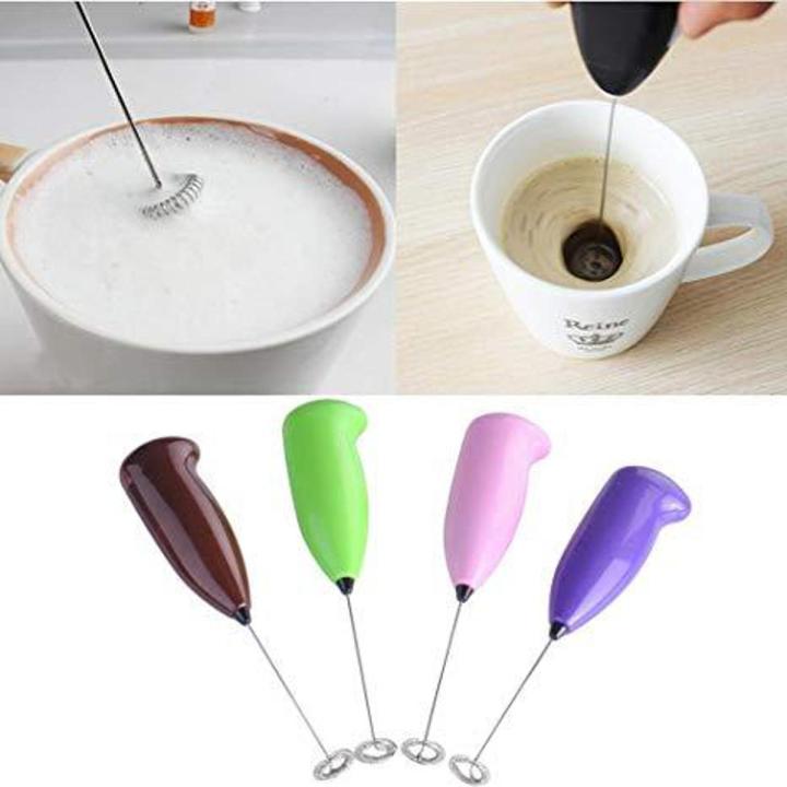 Mini Electric Milk Frother & Coffee Beater – Handheld Egg Whisk Mixer (Random Color)