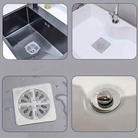 10-Piece Multifunctional Sink Drain Filter Mesh Stickers