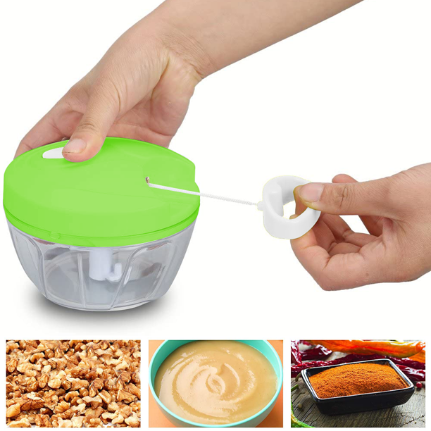 Speedy Chopper Multi-Use Turbo Cutter – Heavy-Duty Manual Vegetable & Fruit Chopper (Random Color)