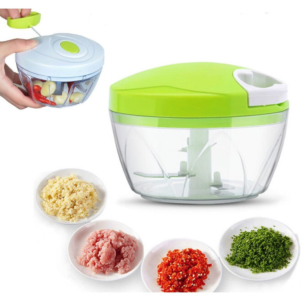 Speedy Chopper Multi-Use Turbo Cutter – Heavy-Duty Manual Vegetable & Fruit Chopper (Random Color)