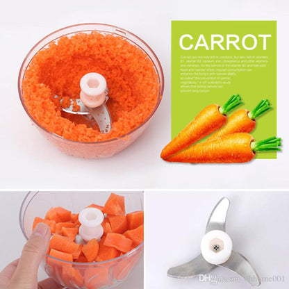 Speedy Chopper Multi-Use Turbo Cutter – Heavy-Duty Manual Vegetable & Fruit Chopper (Random Color)