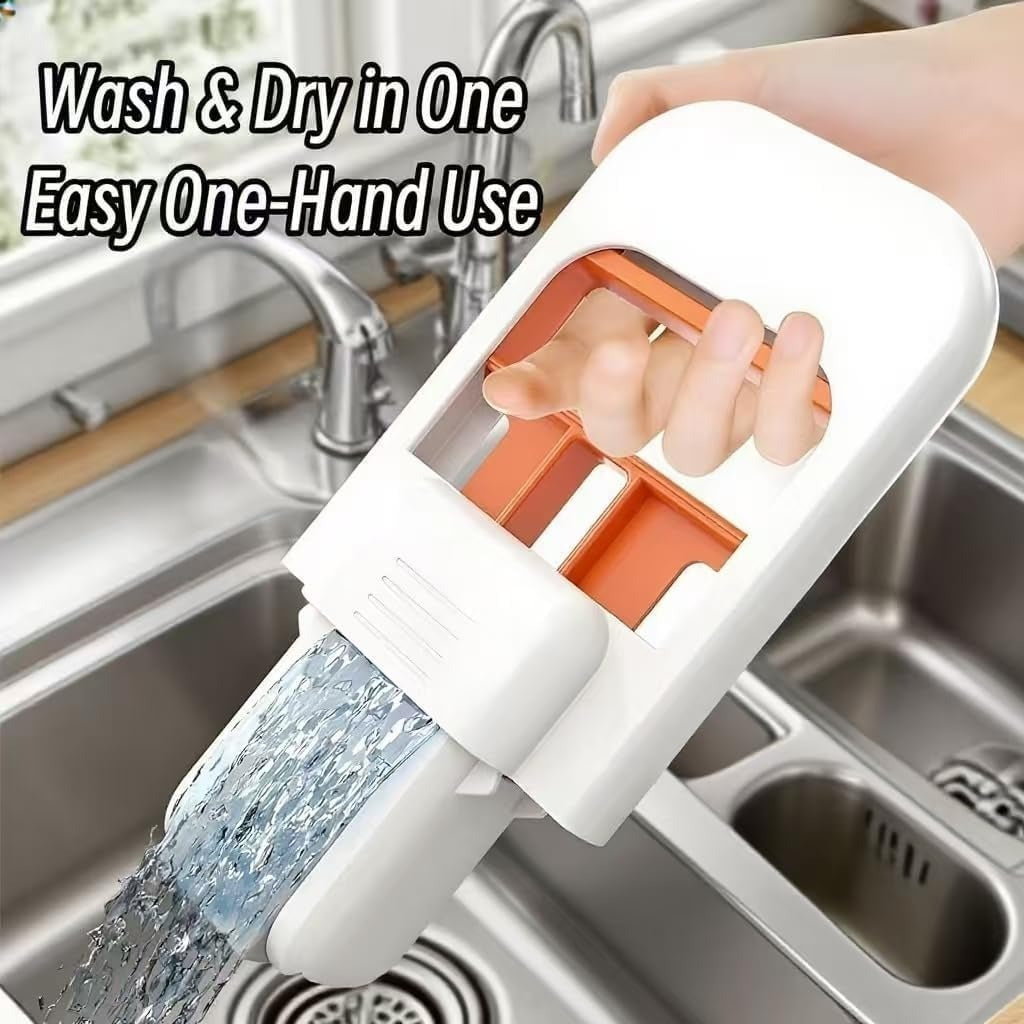Foldable Mini Mop | Portable Self-Squeezing Wet & Dry Cleaner | Ornestya