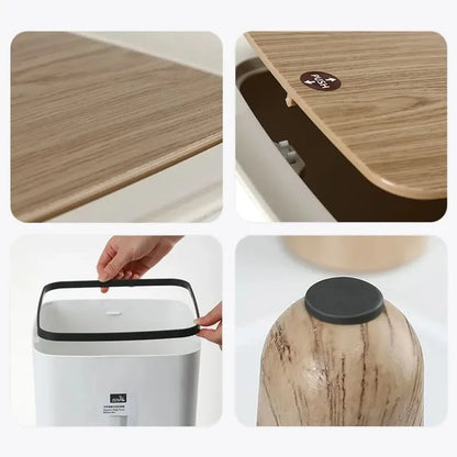 Royal 8L Nordic Trash Bin | Push Lid & Elevated Legs | Ornestya