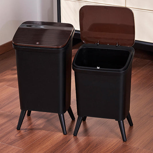 Royal Wooden Trash Bin with Lid – Minimalist Dustbin for Kitchen, Bedroom & Office