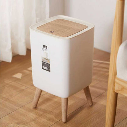 Royal 8L Nordic Trash Bin | Push Lid & Elevated Legs | Ornestya