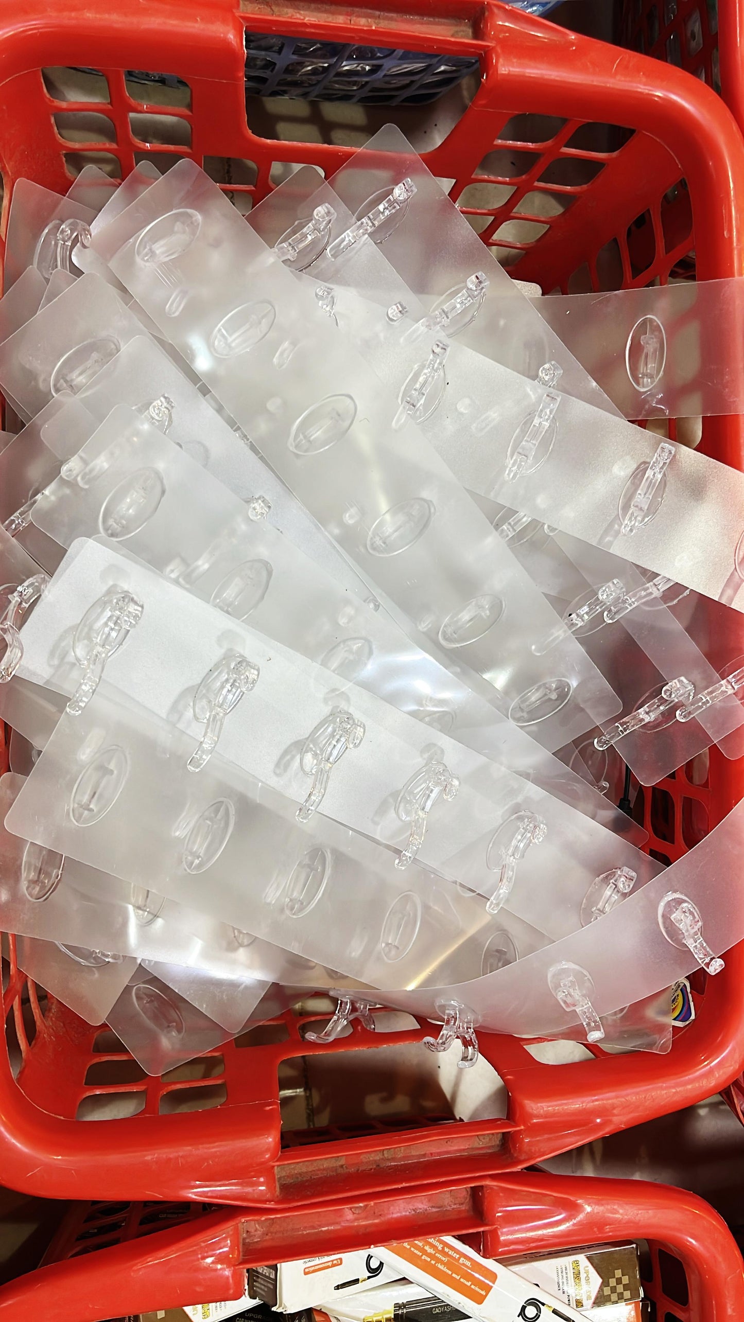 Heavy-Duty Transparent Adhesive Wall Hooks (Pack of 2)