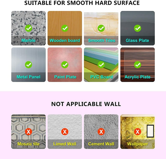 Heavy-Duty Transparent Adhesive Wall Hooks (Pack of 2)