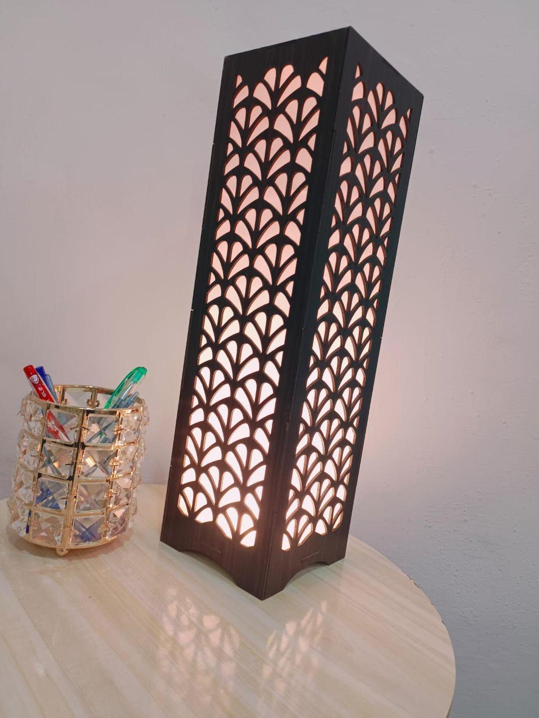 Modern Wooden Floor Lamp | Leaf Design LED Standing Lamp | Ornestya