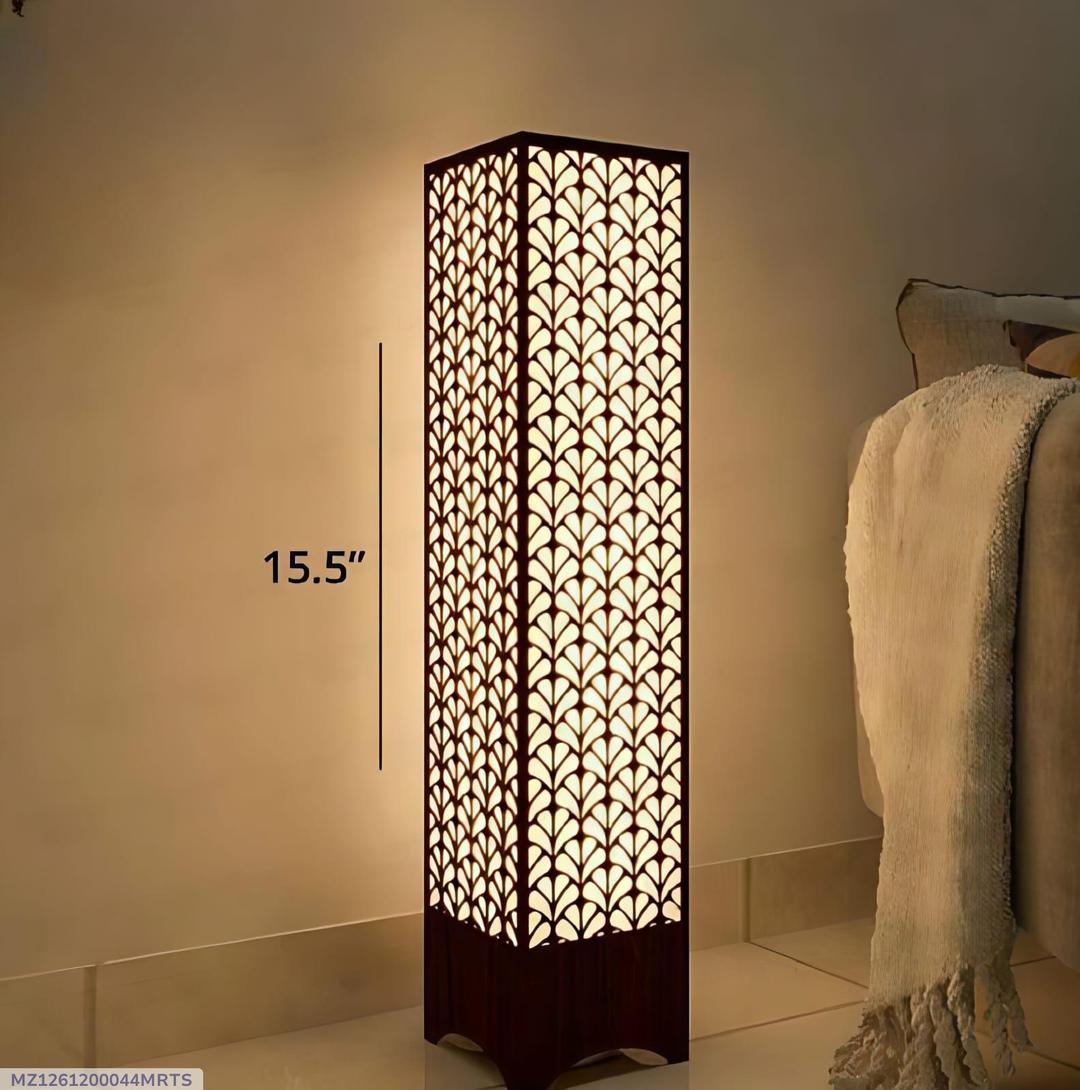 Modern Wooden Floor Lamp | Leaf Design LED Standing Lamp | Ornestya