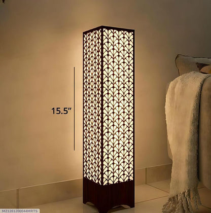 Modern Wooden Floor Lamp | Leaf Design LED Standing Lamp | Ornestya