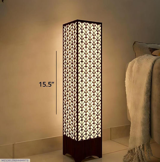 Modern Wooden Floor Lamp | Leaf Design LED Standing Lamp | Ornestya