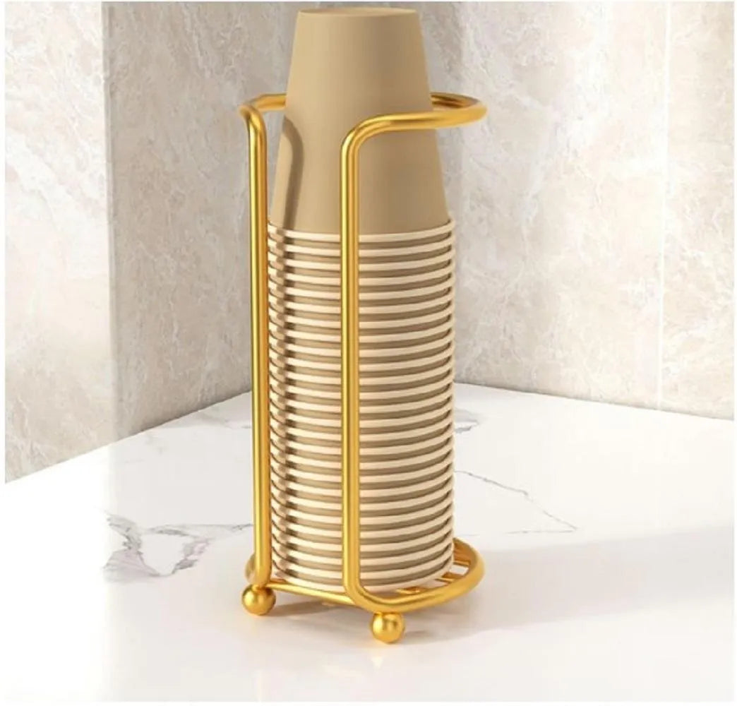 Golden Humanoid Mug Rack for Kitchen & Office | Creative Metal Cup Holder