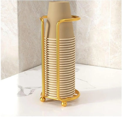 Golden Humanoid Mug Rack for Kitchen & Office | Creative Metal Cup Holder