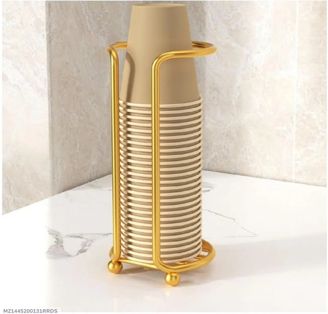 Golden Humanoid Mug Rack for Kitchen & Office | Creative Metal Cup Holder