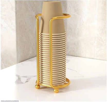 Golden Humanoid Mug Rack for Kitchen & Office | Creative Metal Cup Holder