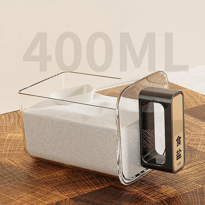 Wall Mounted Seasoning Box Condiment Containers | Transparent Kitchen Storage Organizer