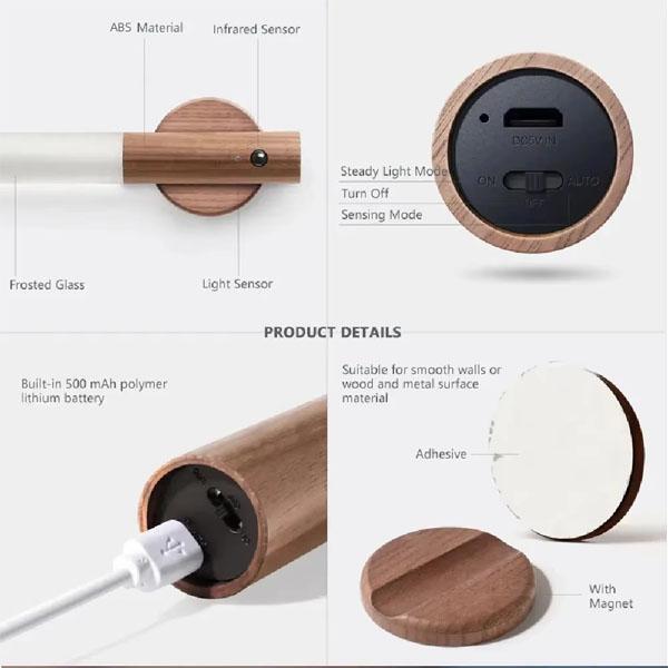 Magnetic Induction Night Light | Motion Sensor LED Wall Lamp for Home