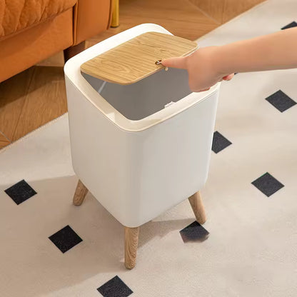 Royal 8L Nordic Trash Bin | Push Lid & Elevated Legs | Ornestya