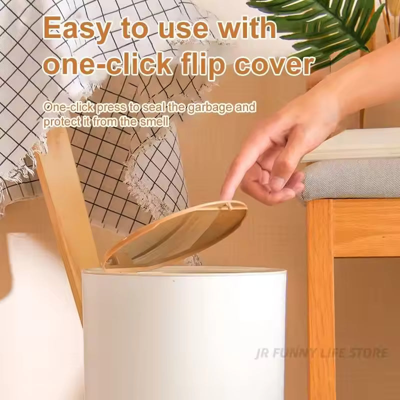 Royal 8L Nordic Trash Bin | Push Lid & Elevated Legs | Ornestya