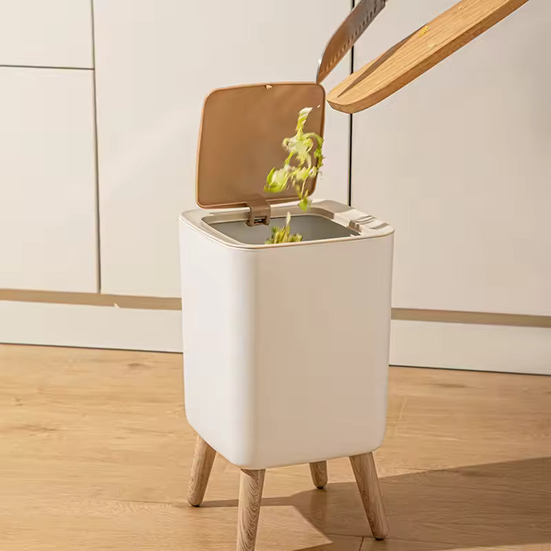 Royal 8L Nordic Trash Bin | Push Lid & Elevated Legs | Ornestya