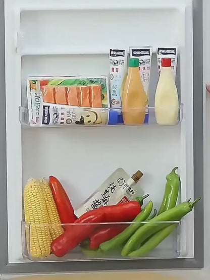 Refrigerator Food Storage Box Set – 4 Pcs Mini Crate Organizers (0.6L Each)