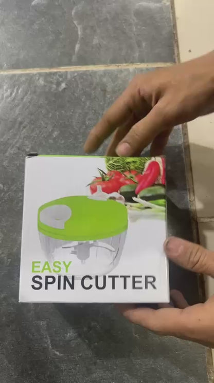 Speedy Chopper Multi-Use Turbo Cutter – Heavy-Duty Manual Vegetable & Fruit Chopper (Random Color)